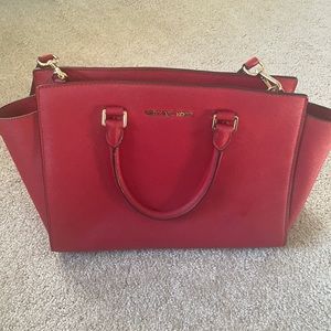 Michael Kors Red Shoulder Purse
